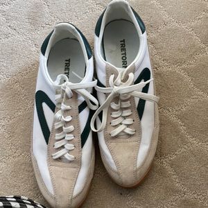 Tretorn  sneaker in green and white